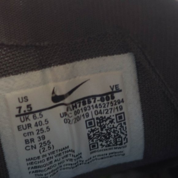 Nike Zoom Vomero 14 Running Shoes - Men's Size 7.5 - Gray  Pre-owned. Some signs - Picture 10 of 10